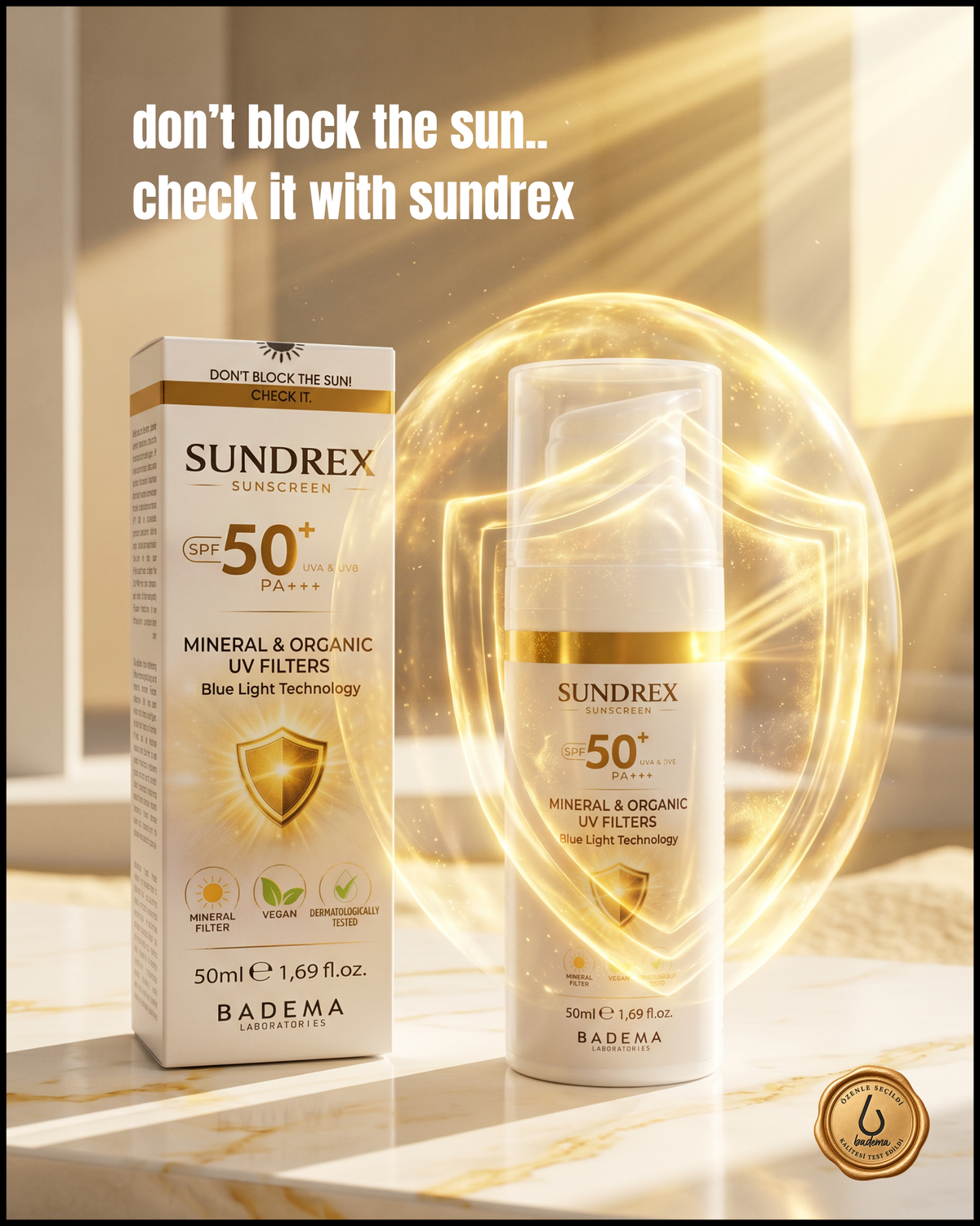 Sundrex Mineral & Organik Filtreli Güneş Kremi 50 ml