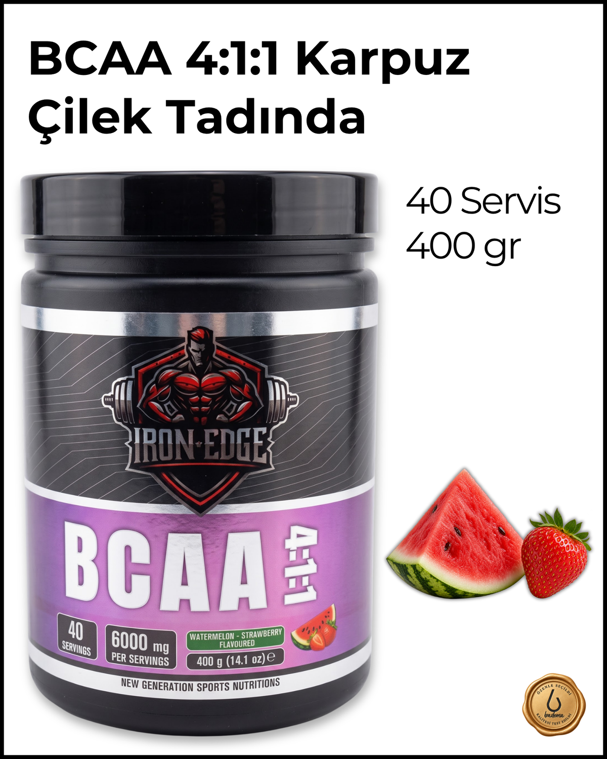 BCAA 4:1:1 Karpuz Çilek Tadında 400 gr