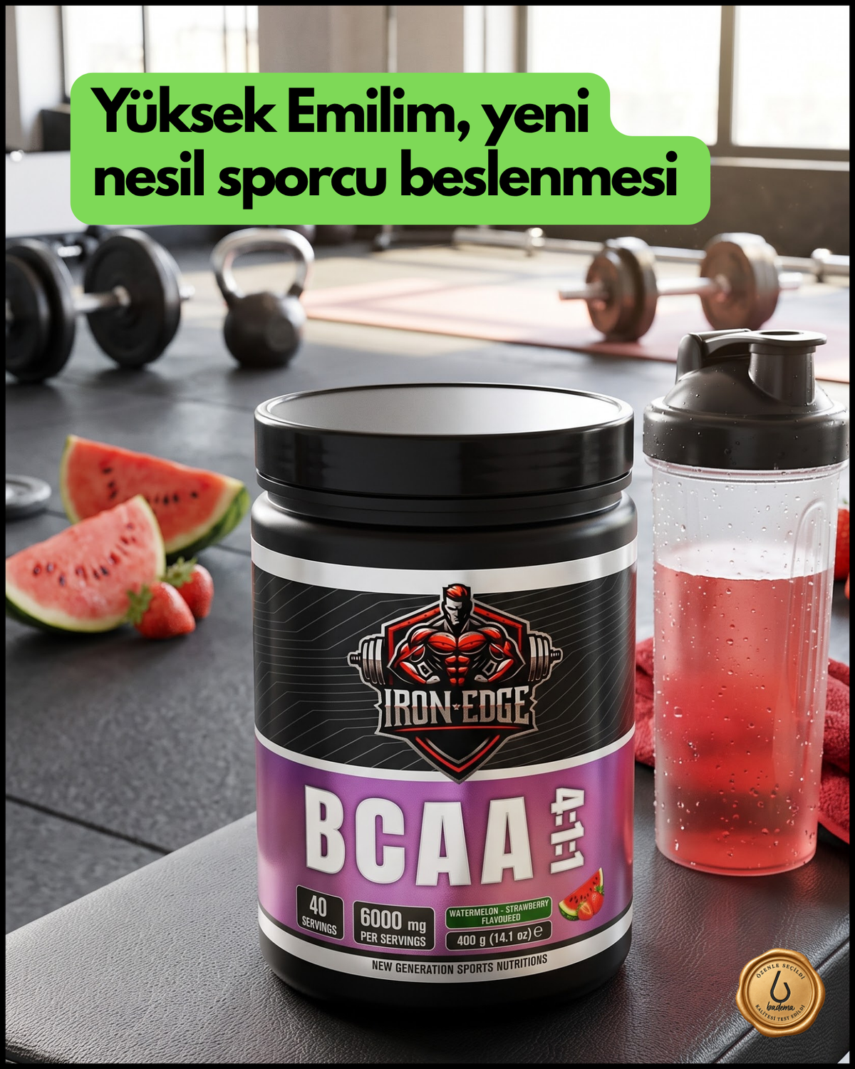 BCAA 4:1:1 Karpuz Çilek Tadında 400 gr