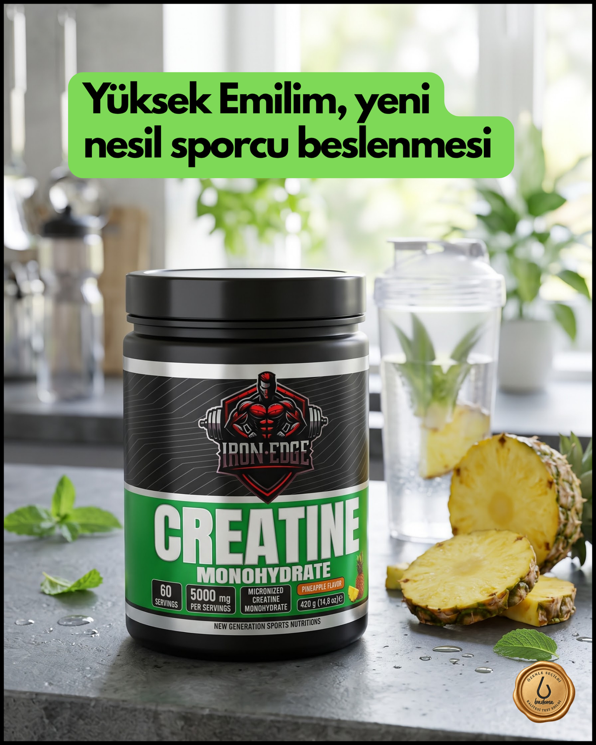 Creatine Monohydrate 420 Gr Ananas Tadında