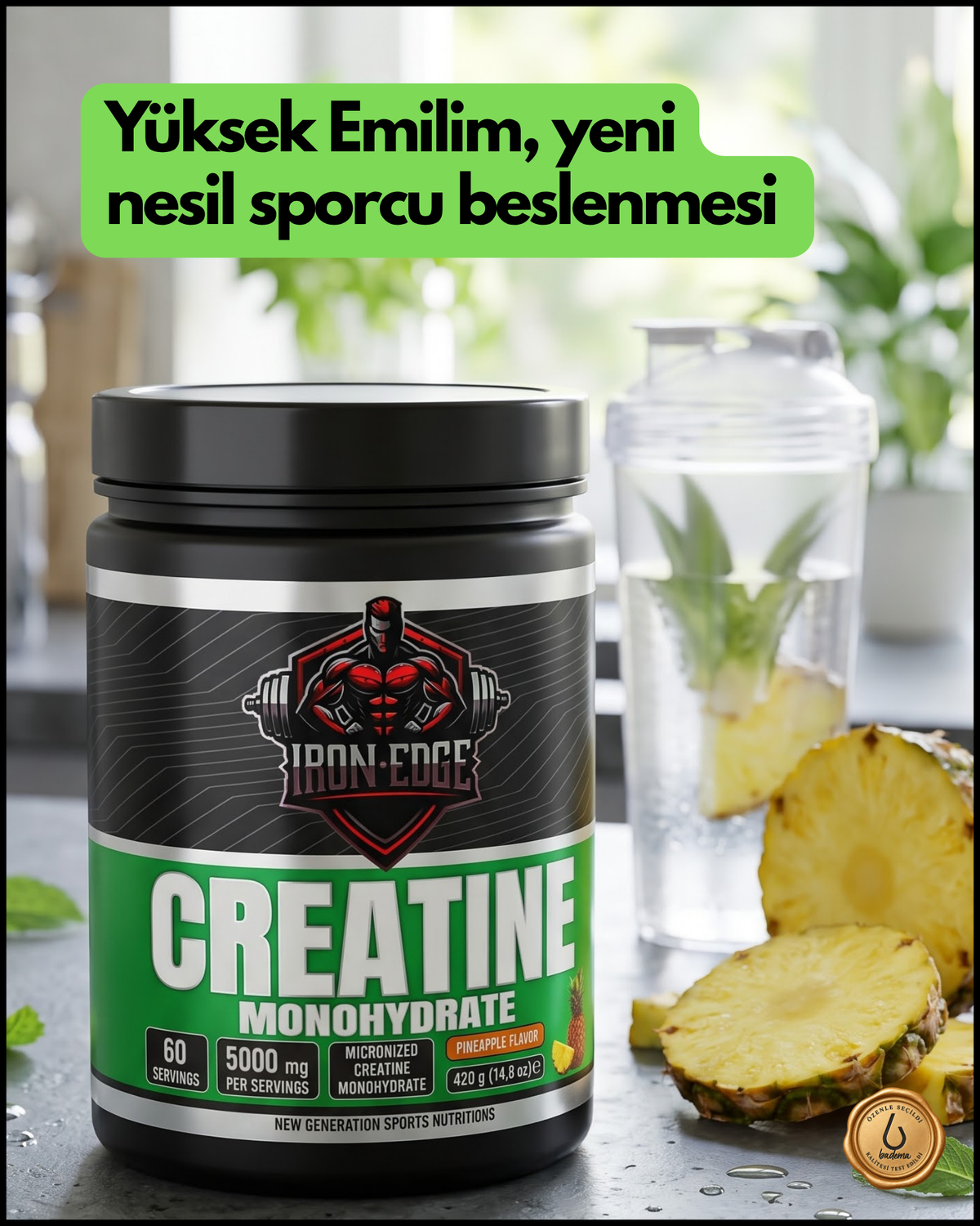 Creatine Monohydrate 420 Gr Ananas Tadında