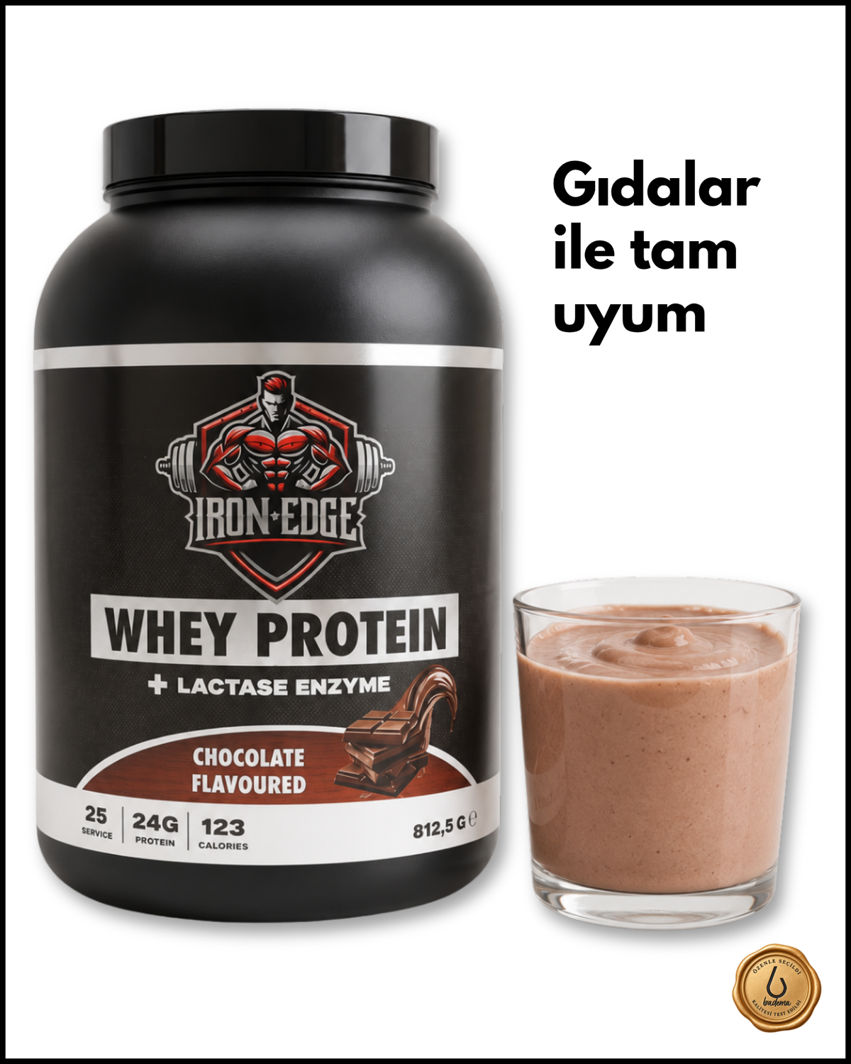 Whey Protein 25 Servis Çikolata Tadında 812.5 Gr